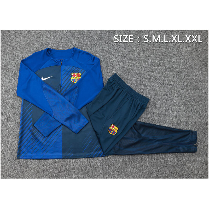 Mens Barcelona Training Suit Blue 2023/24