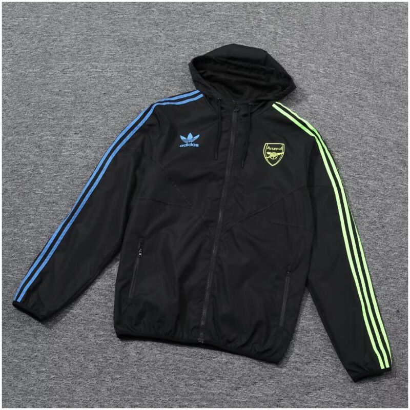Mens Arsenal All Weather Windrunner Jacket Black 2023/24