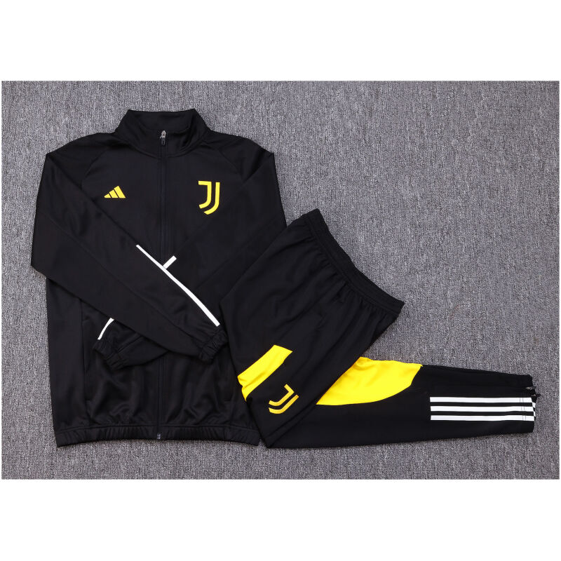 Kids Juventus Jacket + Pants Training Suit Black 2023/24
