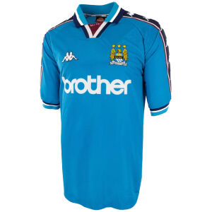 Mens Manchester City Retro Home Jersey 1997/98