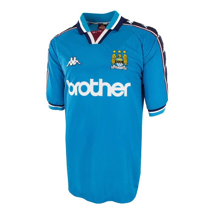 Mens Manchester City Retro Home Jersey 1997/98