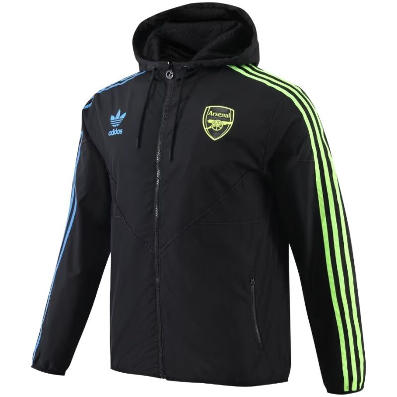 Mens Arsenal All Weather Windrunner Jacket Black 2023/24
