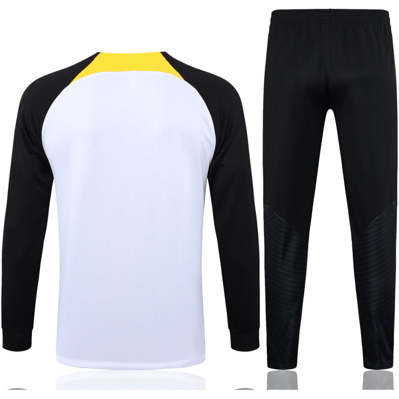 Mens Chelsea Jacket + Pants Training Suit White – Black 2023/24