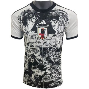 Mens Japan Tsubasa White/Black Jersey 2024 Mens Japan Tsubasa White/Black Jersey 2024