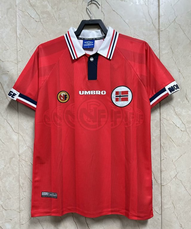 Mens Norway Retro Home Jersey 1998