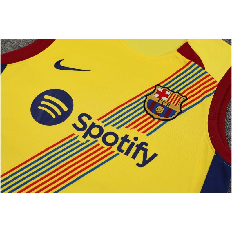 Mens Barcelona Singlet Suit Yellow 2023/24