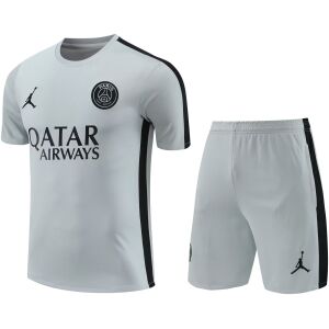 Mens PSG x Jordan Short Training Suit Grey 2023/24