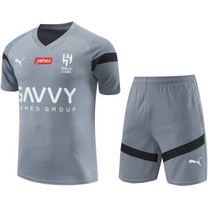 Mens Al-Hilal Short Training Suit Grey 2023/24
