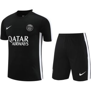 Mens PSG Short Training Suit Black 2023/24