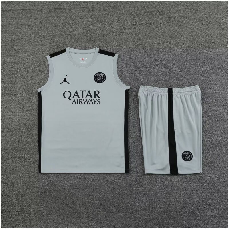 Mens PSG x Jordan Singlet Suit Grey 2023/24