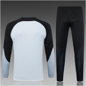 Kids Barcelona Training Suit Grey – Black 2023/24