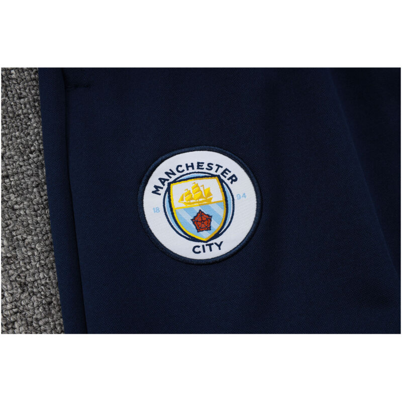 Mens Manchester City Hoodie Sweatshirt Blue 2023/24