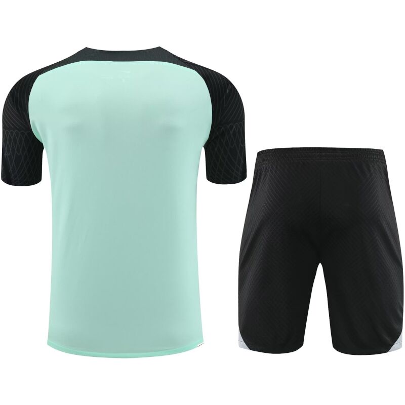 Mens Chelsea Short Training Suit Green 2023/24