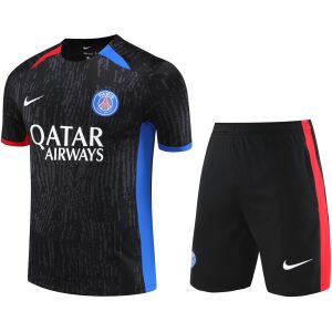 Mens PSG Short Training Suit Black II 2023/24