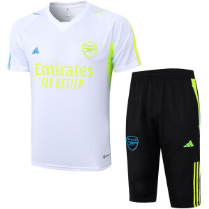 Mens Arsenal Short Training Suit White 2023/24