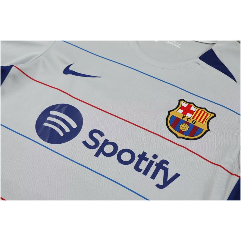 Mens Barcelona Short Training Suit Grey 2023/24