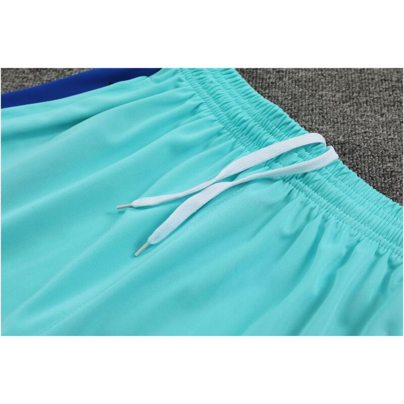 Mens Barcelona Short Training Suit Turquoise 2023/24