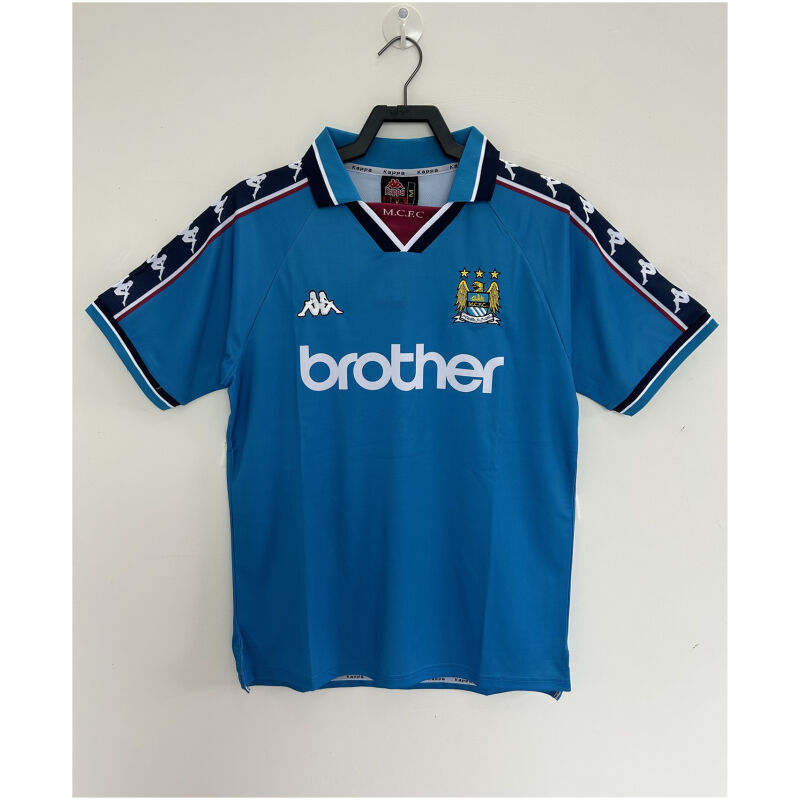 Mens Manchester City Retro Home Jersey 1997/98