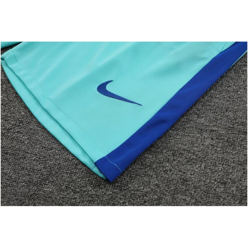 Mens Barcelona Short Training Suit Turquoise 2023/24