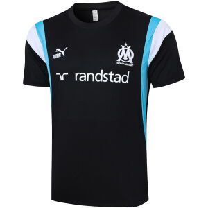 Mens Olympique Marseille Short Training Jersey Black 2023/24