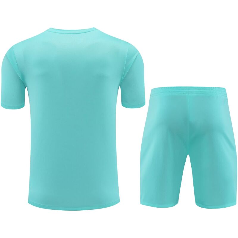 Mens Barcelona Short Training Suit Turquoise 2023/24