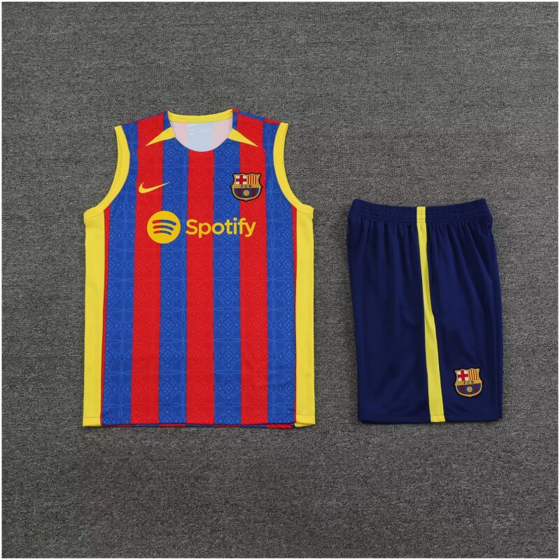 Mens Barcelona Singlet Suit Blue – Red 2023/24