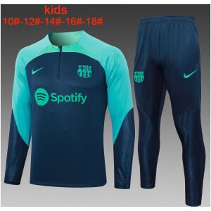 Kids Barcelona Training Suit Royal – Green 2023/24