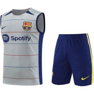 Mens Barcelona Singlet Suit Grey 2023/24
