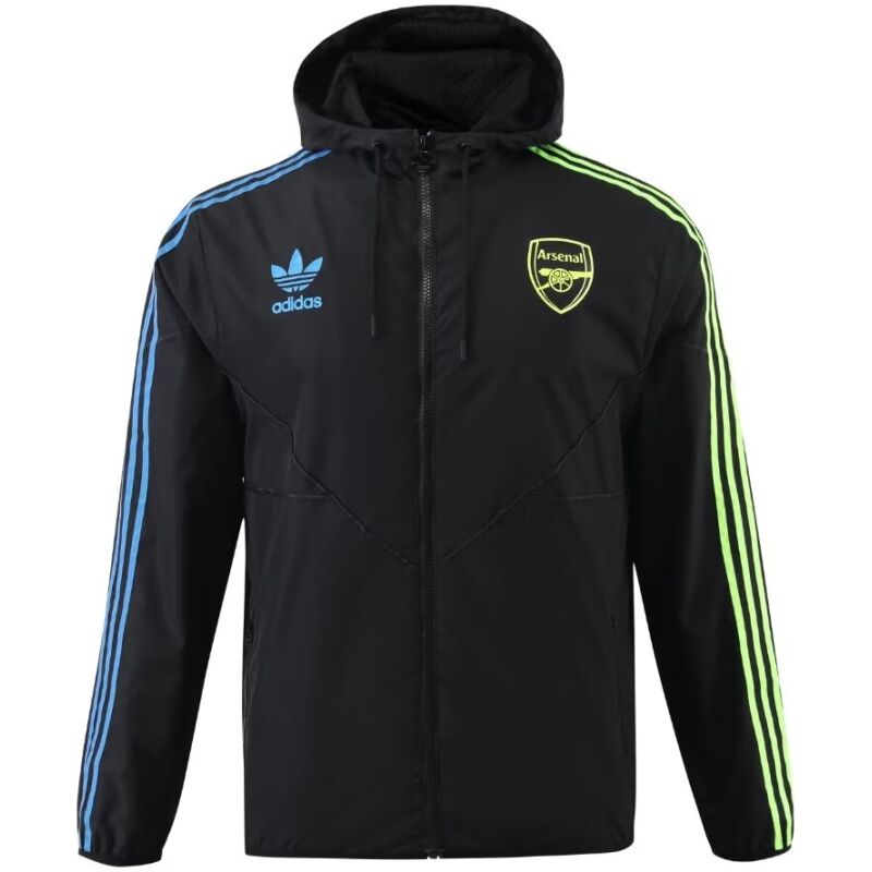 Mens Arsenal All Weather Windrunner Jacket Black 2023/24