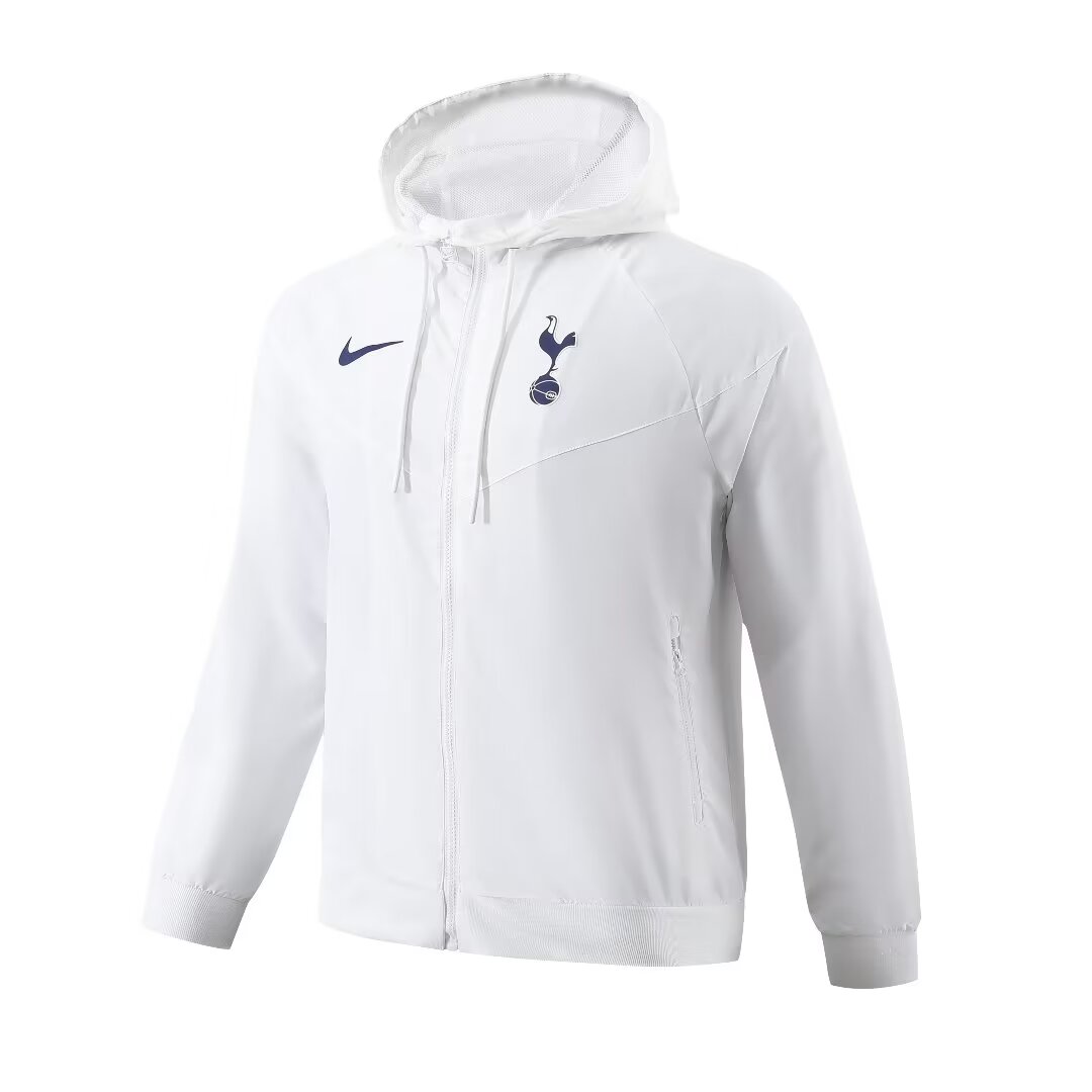 Mens Tottenham Hotspur All Weather Windrunner Jacket White 2023/24