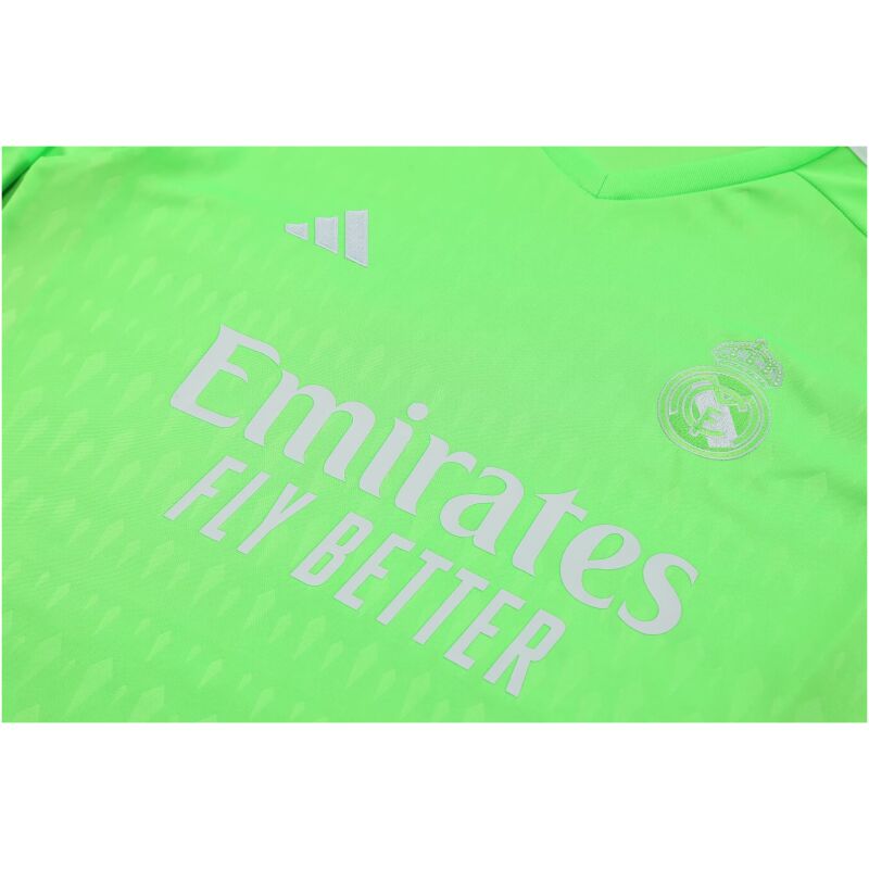 Mens Real Madrid Goalkeeper Green Suit Long Sleeve 2023/24