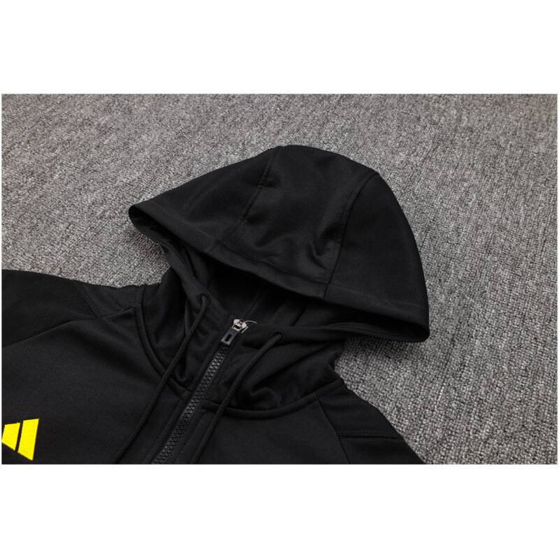 Mens Juventus Hoodie Sweatshirt Black 2023/24