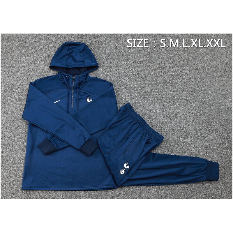 Mens Tottenham Hotspur Hoodie Sweatshirt Royal 2023/24