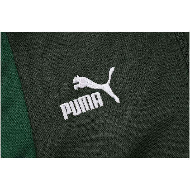 Mens Manchester City Jacket + Pants Training Suit Dark Green 2023/24