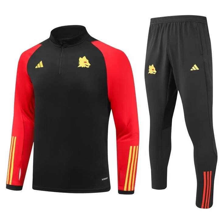 Mens Roma Training Suit Black 2023/24
