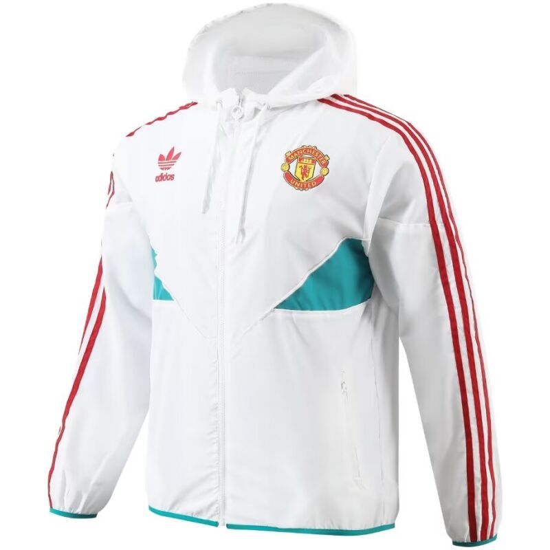 Mens Manchester United All Weather Windrunner Jacket White 2023/24
