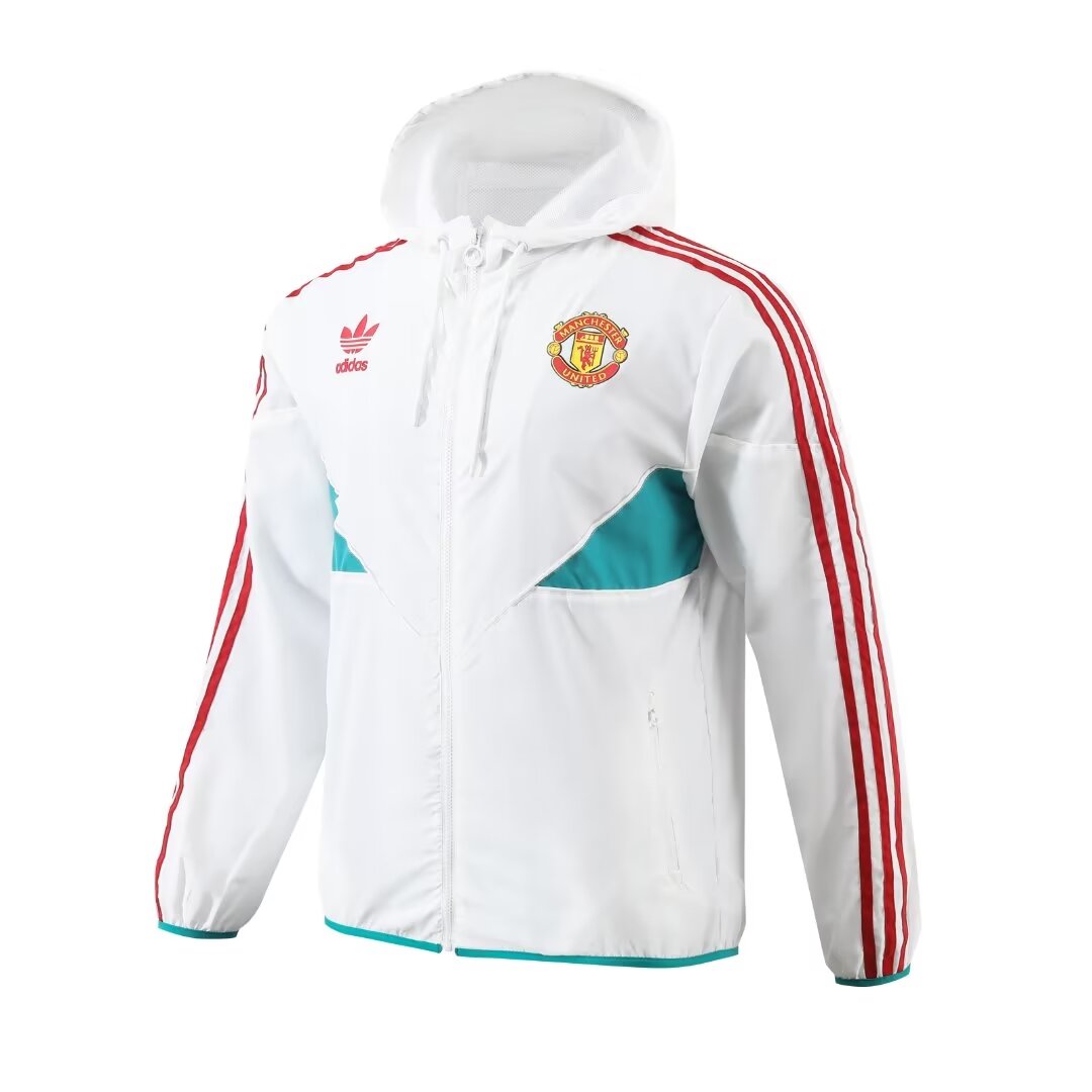 Mens Manchester United All Weather Windrunner Jacket White 2023/24