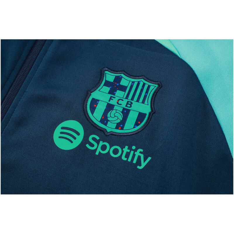 Mens Barcelona Jacket + Pants Training Suit Royal – Green 2023/24