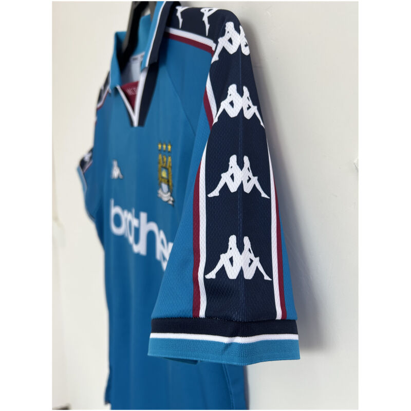Mens Manchester City Retro Home Jersey 1997/98