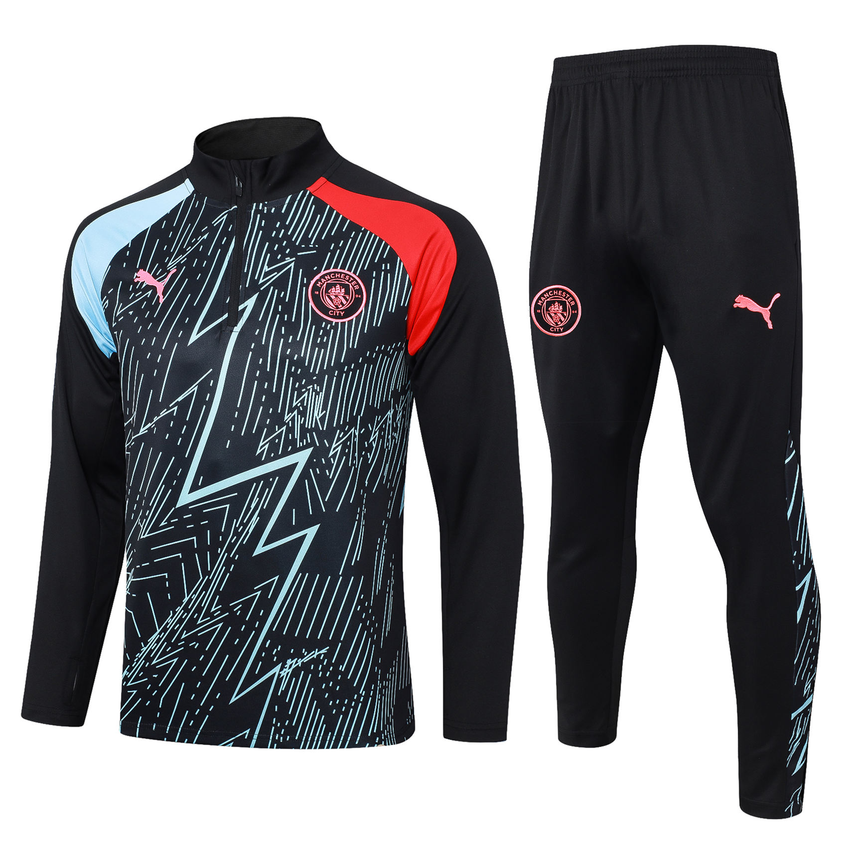 Mens Manchester City Training Suit Black 2023/24