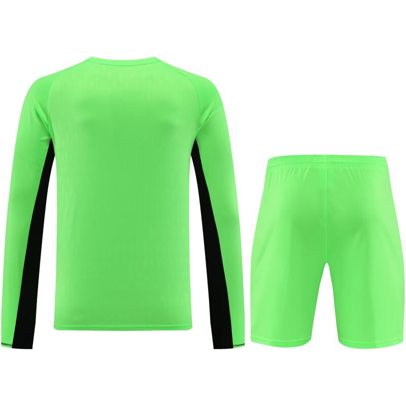 Mens Real Madrid Goalkeeper Green Suit Long Sleeve 2023/24