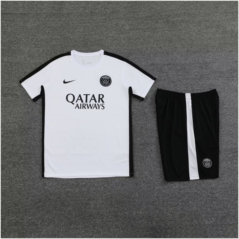 Mens PSG Short Training Suit White II 2023/24