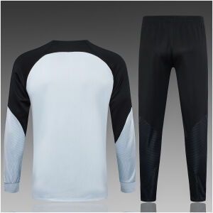 Kids Barcelona Jacket + Pants Training Suit Grey – Black 2023/24