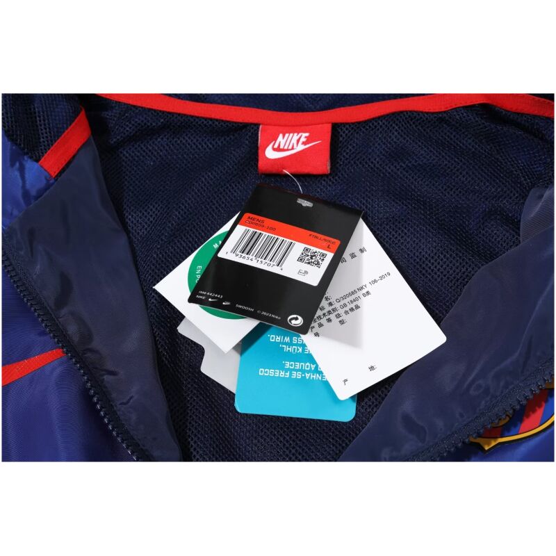 Mens Barcelona All Weather Windrunner Jacket Navy 2023/24