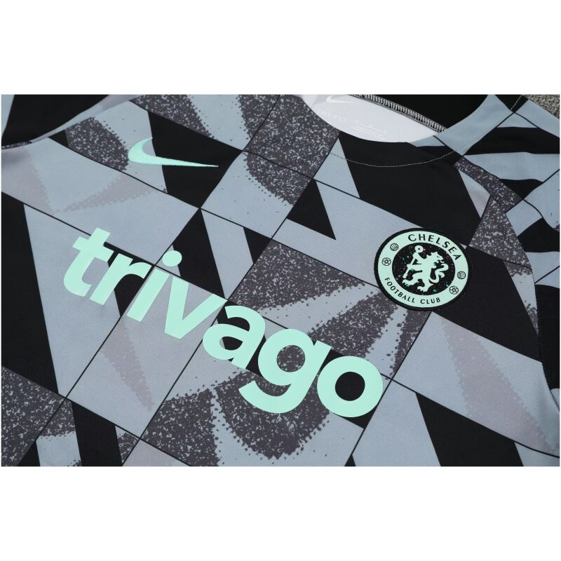 Mens Chelsea Short Training Suit Grey 2023/24