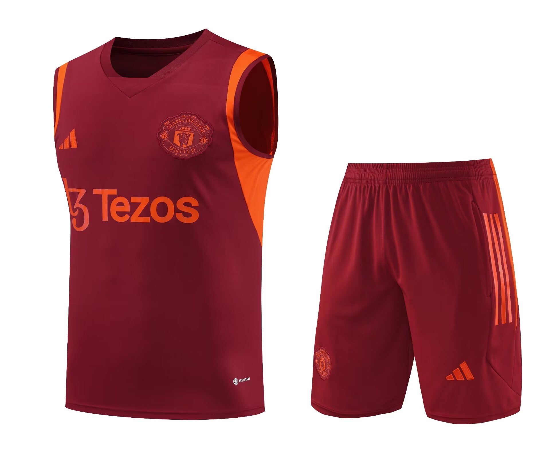 Mens Manchester United Singlet Suit Burgundy 2023/24