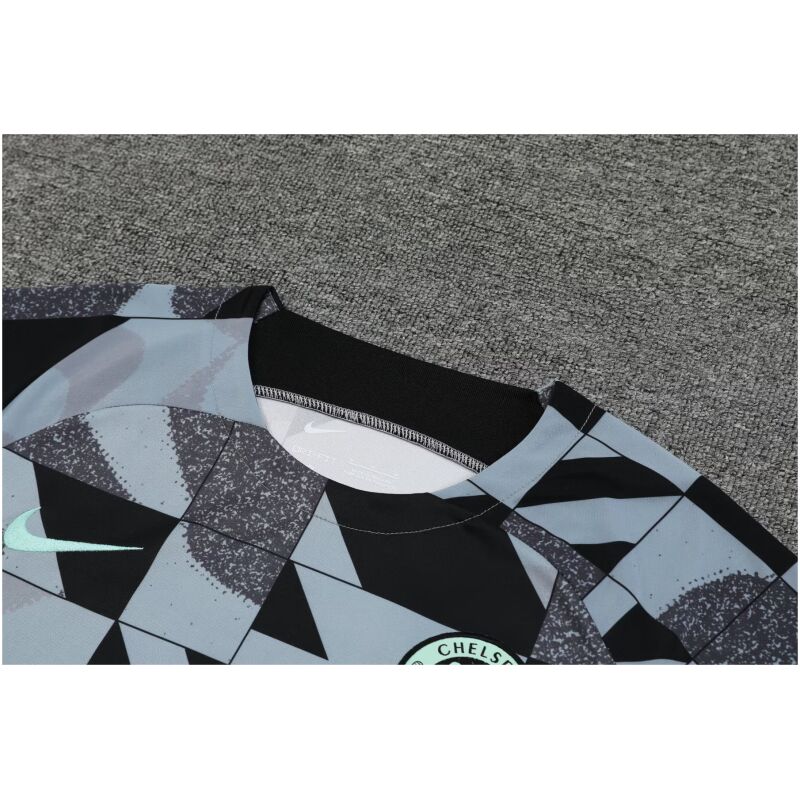 Mens Chelsea Short Training Suit Grey 2023/24