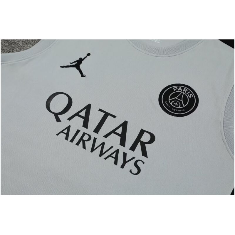 Mens PSG x Jordan Singlet Suit Grey 2023/24