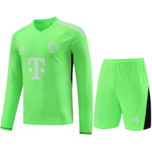 Mens Bayern Munich Goalkeeper Green Suit Long Sleeve 2023/24