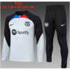 Kids Barcelona Training Suit Grey - Black 2023/24
